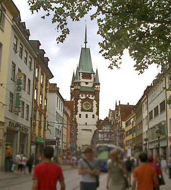 Fußgänerzone in Freiburg im Breisgau